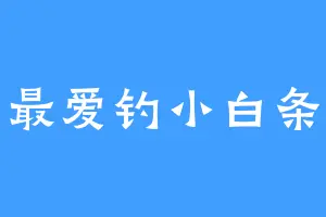 最爱钓小白条
