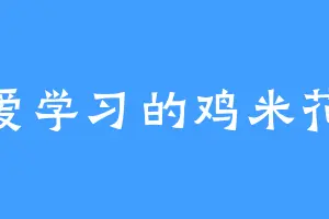 爱学习的鸡米花