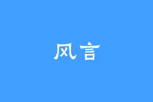 风言