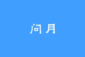 问月