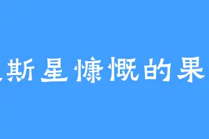 戴斯星慷慨的果干