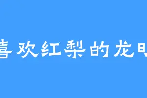 喜欢红梨的龙明