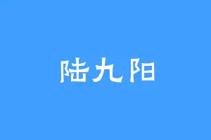陆九阳