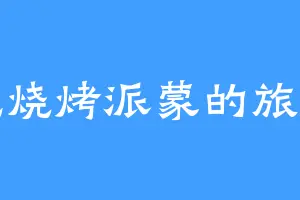 爱吃烧烤派蒙的旅行者