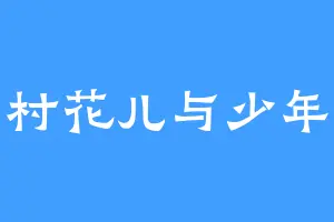 村花儿与少年