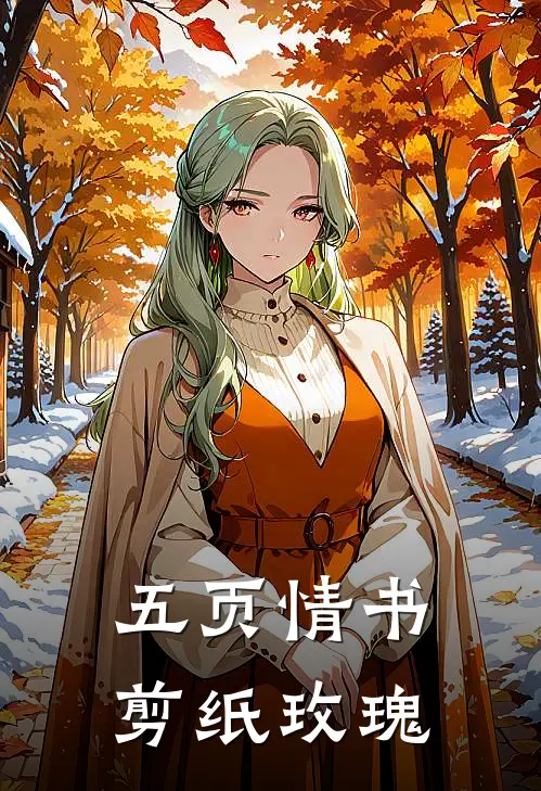 五页情书 剪纸玫瑰