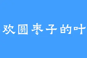 喜欢圆枣子的叶霄