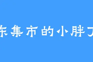 东集市的小胖丁