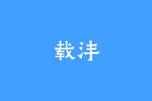 载沣