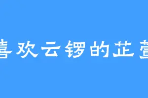 喜欢云锣的芷萱
