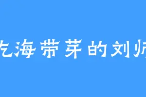 爱吃海带芽的刘师爷