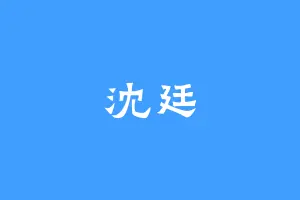 沈廷