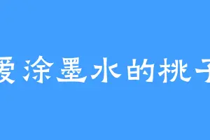 爱涂墨水的桃子