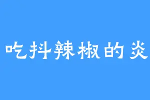 爱吃抖辣椒的炎罗