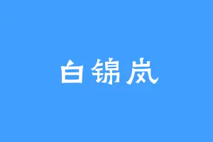 白锦岚