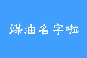 煤油名字啦