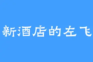 新酒店的左飞